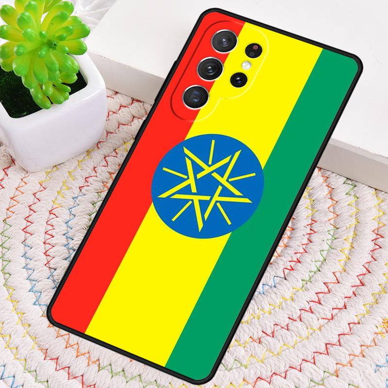Ethiopia Flag Phone Case for Samsung Galaxy note 10 pro S26 Ultra S23 S24 FE S25 S21 S22 PLUS shockproof Cove