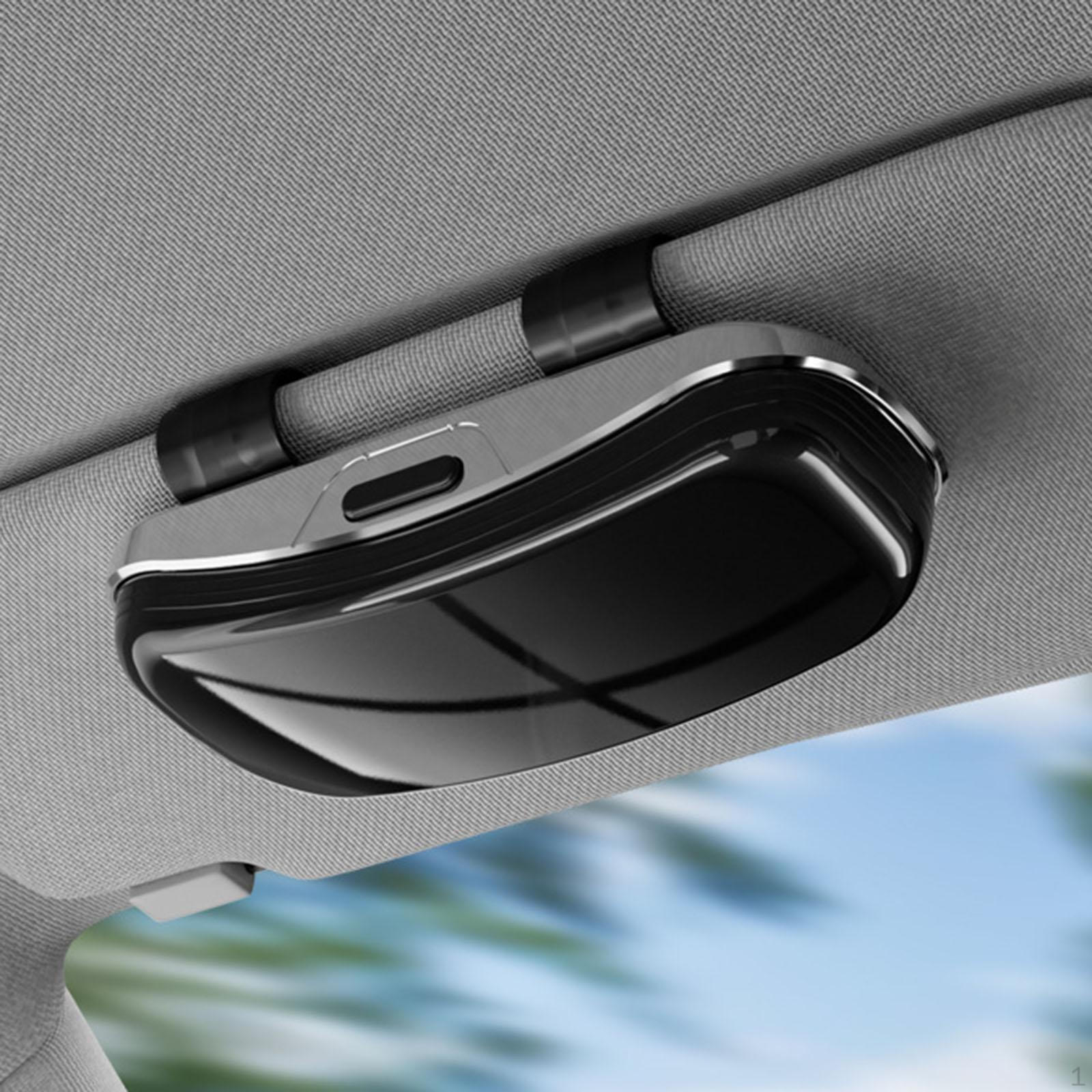 Sunglasses Holder for Car Visor Box Accessories Eyewear Container Eyeglasses Storage Organizer colore grigio