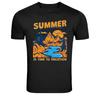 Summer Vacation Mountain River Landscape Graphic T Shirt