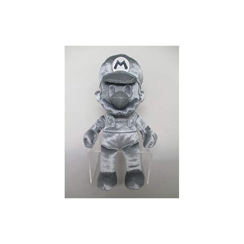 Sanei Boeki Super Mario ALL STAR COLLECTION Metal Mario (S) W11 x D11 x H24cm Plush Toy AC58