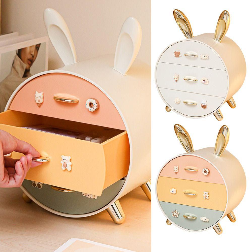 

Cartoon Bunny Children s Hairpin Hair Clip Storage Cosmetics Holders for Bedroom and Dorm Room різнокольоровий