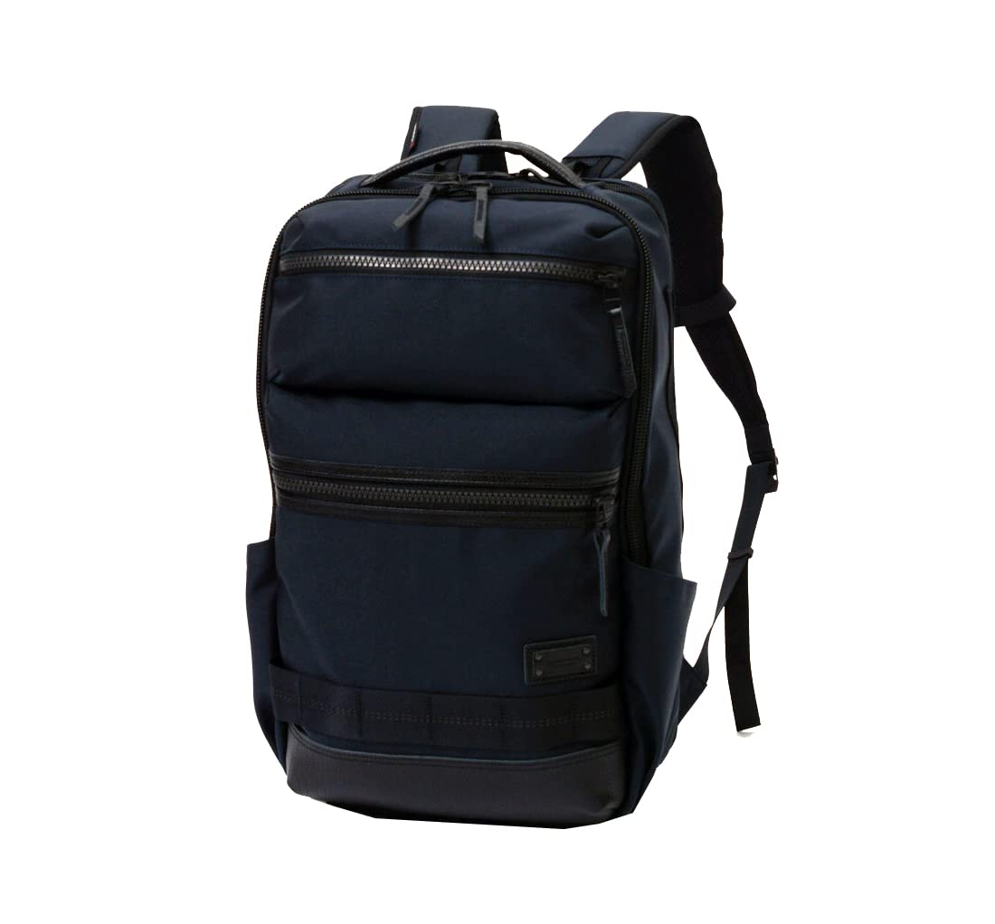 

[master-piece] rise ver.2 backpack No.02261-v2 PC compatible 2-layer strap adopted (MASTERTEX-09CORDURA Ballisticsteer leather), navy (navy)