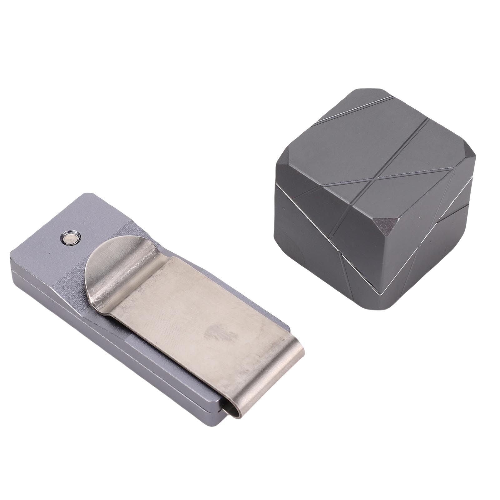 

Pool Chalk Holder Billiard Chalk Case Portable Billiard Cue Chalk Box with Belt Clamp 6063 Aluminum Alloy