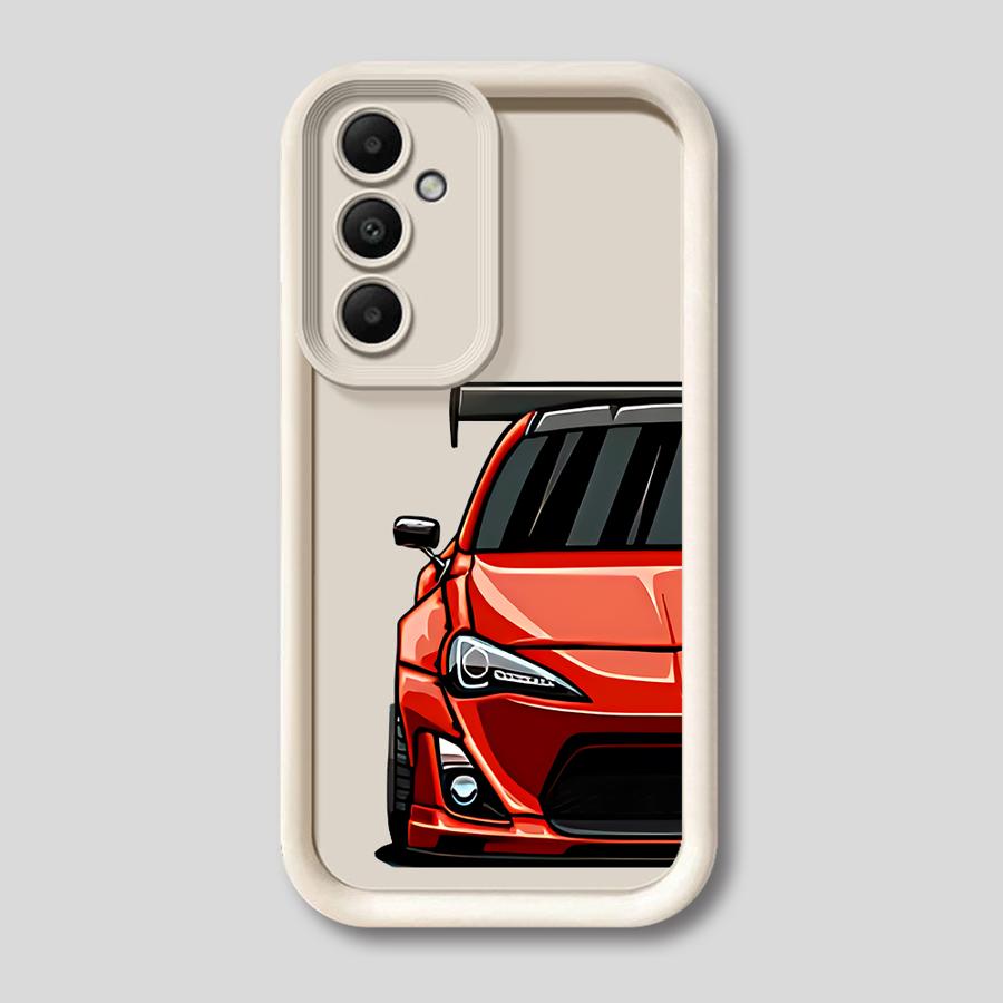 Case for Samsung Galaxy A23 A32 A34 A73 A52 A22 A24 A25 A26 A54 A21s A53 A31 Soft Cover Japan JDM Sports Cars