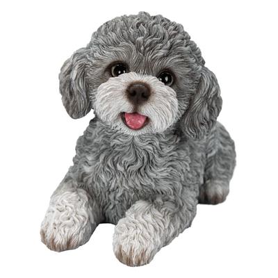 Ubia Toy Poodle Looking X 8 X 11 Doll Animal Garden Cute Up, Gray, 16.5 Cm, Figurine, Ornament, Decoration, Realistic, Dog, H24093-2