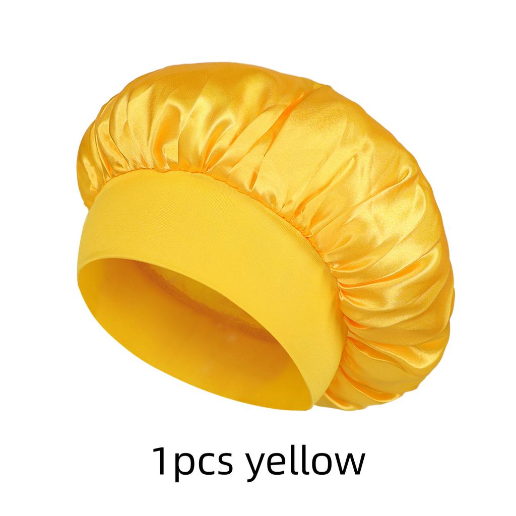 1/3/5/10pcs mix Satin Bonnet Silk Hair Bonnet for Sleeping Sleep Bonnets for Women Large Wide Soft Band Sleep Cap for Curly Hair