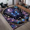 1pc Butterfly Pattern Area Rug Soft Flannel Floor Mat for Living Room, Bedroom and Office, Sofa Coffee Table Floor Mat, Machine Washable