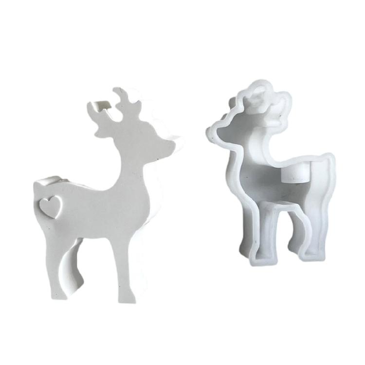 Mehrzweck Robuste Silikonformen für Hirsch Kerzenzubehör Tragbar für Kunst- und Bastelbedarf Liebhaber
