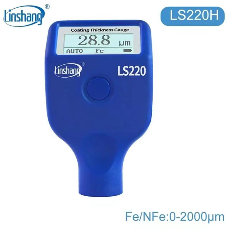 Linshang LS220H coating thickness gauge LS221 mil gage LS223 dry film thickness meter for ferrous non-ferrous metal substrates