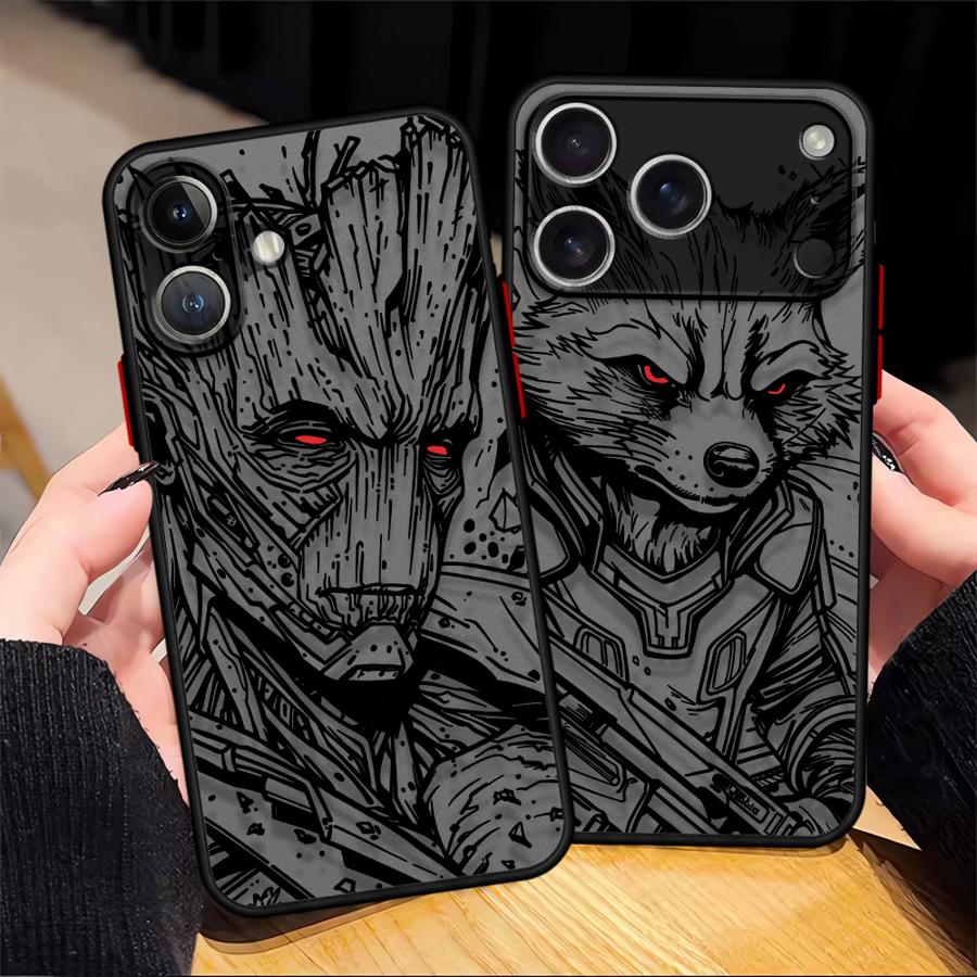 Marvel Groot Hülle für iPhone 7 8 XS Max 16e 12 13 11 17 Pro Max 17 Air 13 Mini 15 16 14 Plus Weiche Hülle