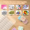 Bead Organizer Box,Small Bead Organizers Storage Case Clear Bead Storage Containers for Bracelet Making DIY Jewelry Craft Nail