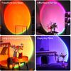 Sunset Lamp Projector with APP Control - 21 Color Changing LED Sunset Light, 180° Adjustable for Photography, Bedroom Decor, Party, Wedding, Mood