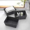 Panier de rangement - Lot de 3 - Gris - Polypropylène - 33 x 23 x 14 cm - Décoratif et pratique