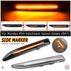 2Pcs LED Dynamic Side Marker Turn Signal Light Sequential Blinker Lamps For Ford Mondeo 4 Mk4 BA7 03.2007-01.2015