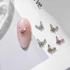 Zircon Butterfly Nail Art Jewelry: Pink Crystal Marquise Rhinestone Accessories
