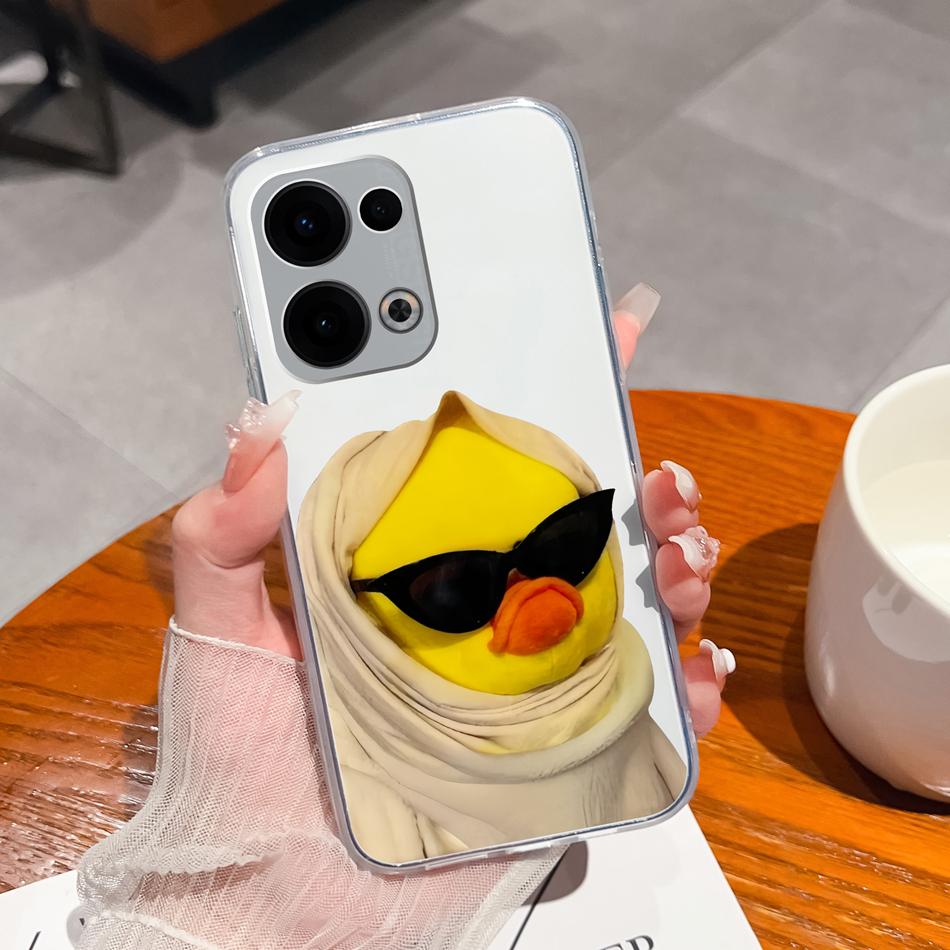 For Oppo Reno 13 Pro Phone Cases Leisure Flower Transparent Back Cover For Oppo Reno13 Pro 13Pro 5G Soft Slim Anti Drop Housing