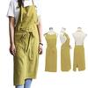 Soukengen Apron with Front Tie, Neck Strap, Pockets, Covers Your Bottom, Unisex, Simple Design, Stylish, Gardening, Kitchen, Cafe, Nursery, Florist, R