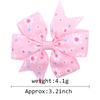 20pcs/lot Printed Daisy Flower Hairpins Hair Bows with Clip for Baby Girls Grosgrain Ribbon Hair Clip Barrettes Hair Accessories