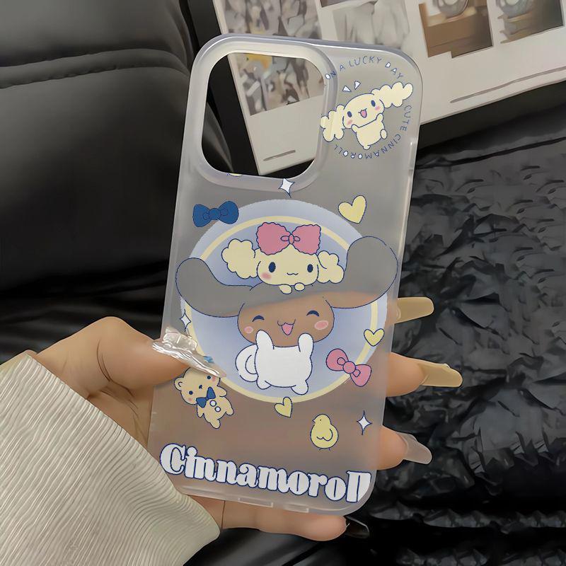 

Мультяшный мягкий матовый противоударный чехол для iPhone 11-16 Pro Max 12 Pro