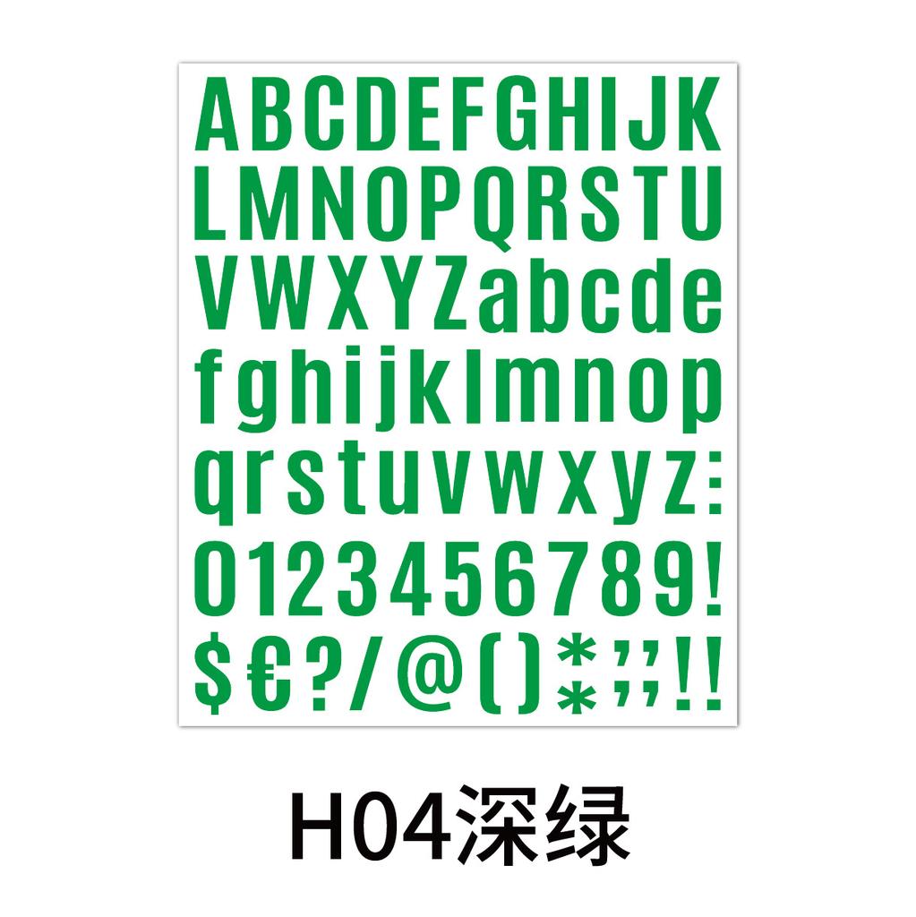 Bold Letter Sticker 1 Inch Combination Water Cup Creative Hand Account
