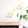 1pc Monstera Leaf Gold Metal Leaf Luxury Iron Ginkgo Leaves Irregular Wall Hanging Ornaments Home Decoration Palm Maple Pendant