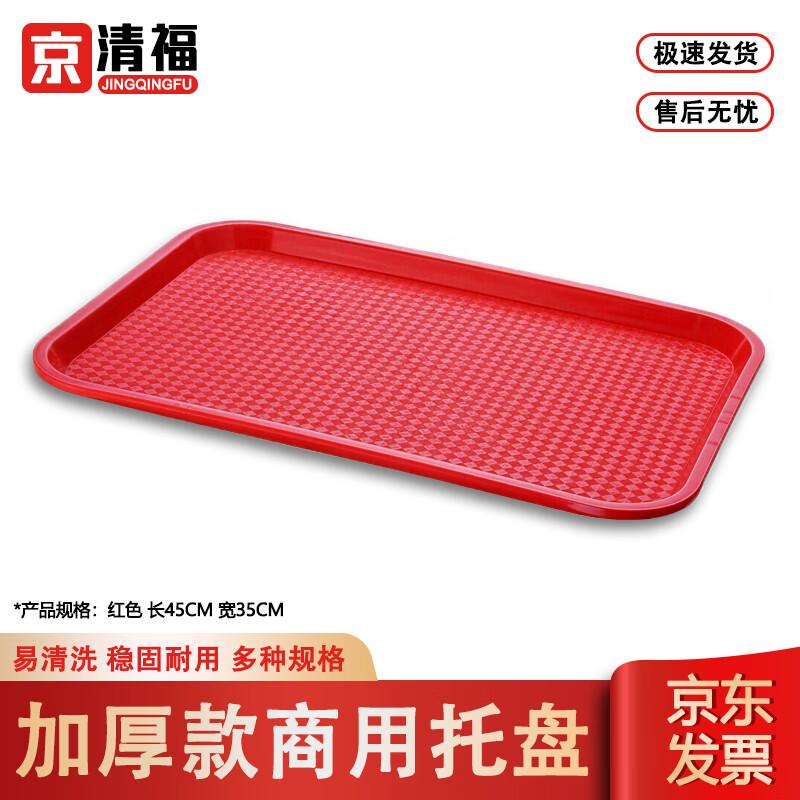PP Plastic Rectangular Non-Slip Serving Tray