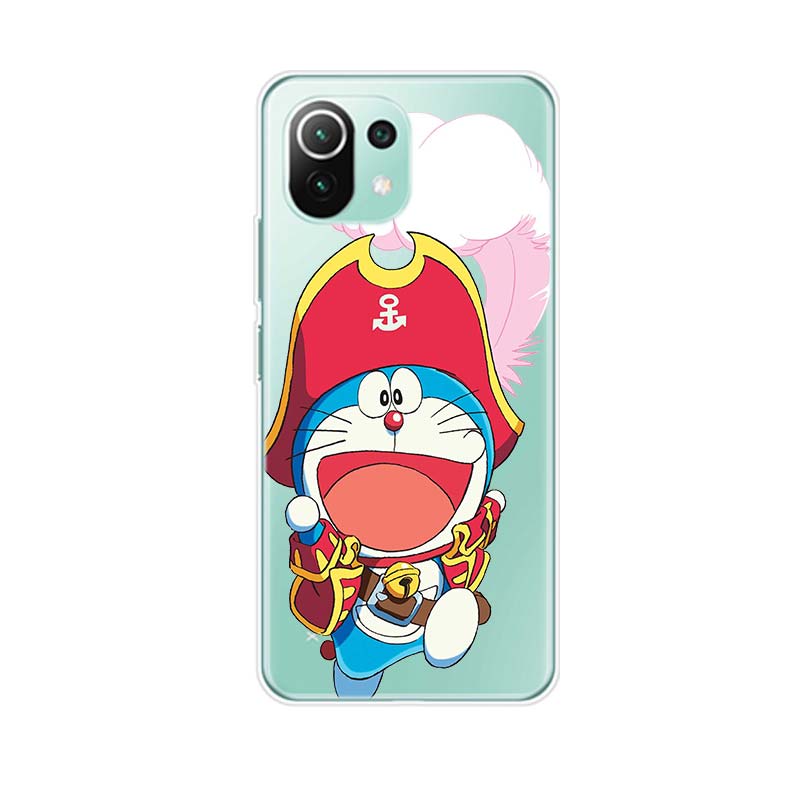 Cute Doraemon Soft Silicone Cover For Xiaomi Mi Note 11 11i 10i 10T 10 9T 9 SE Lite Pro Ultra Phone Case