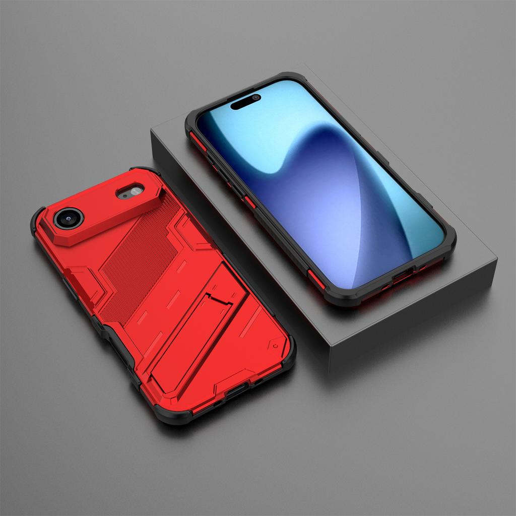 For iPhone Air Case PC + TPU Shockproof Phone Cover with Kickstand
