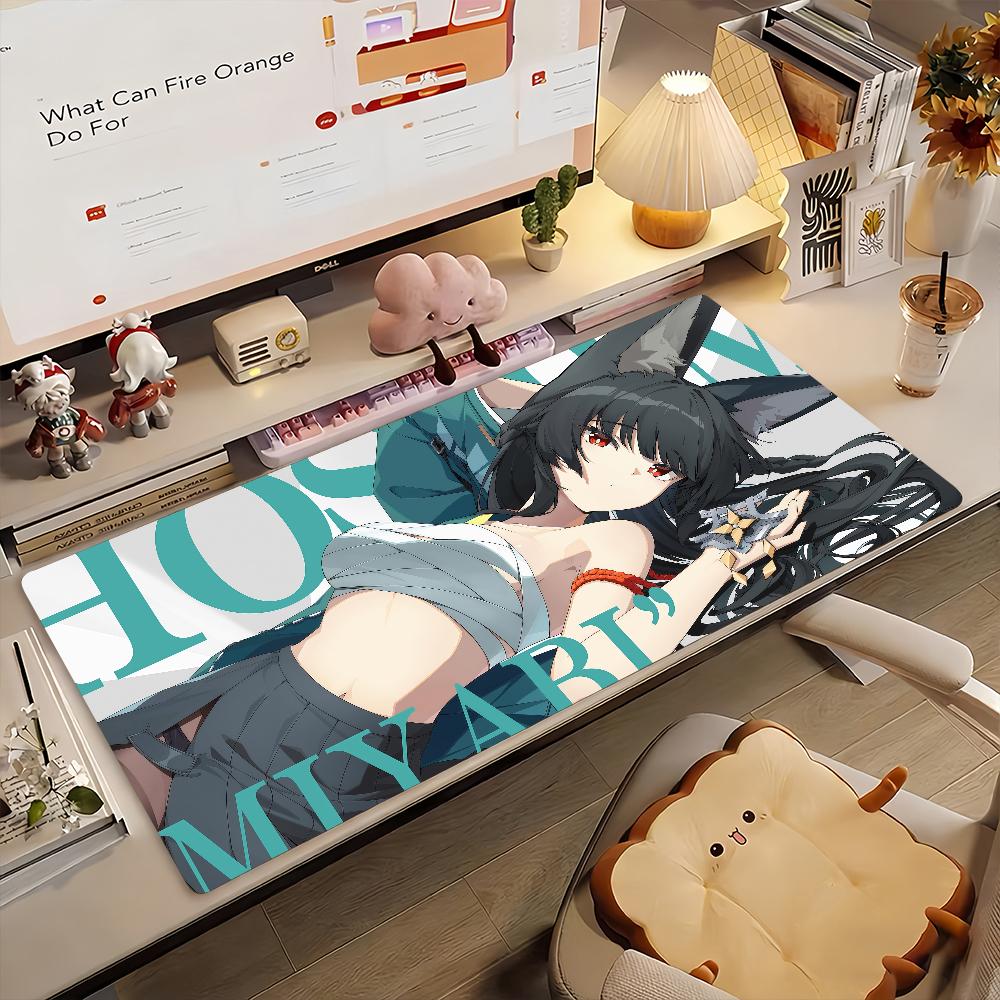 Game Zenless Zone Zero Mouse Pad Anti Slip Rubber Edge Locked Thickened Laptop Gaming Desk Mat