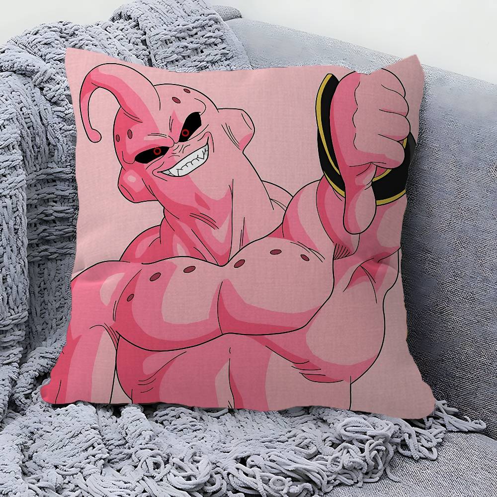 Amine M-Majin B-Buu Cushion Cover Car Throw Pillow Case For Sofa Car Christmas Gift 40x40cm 45x45cm