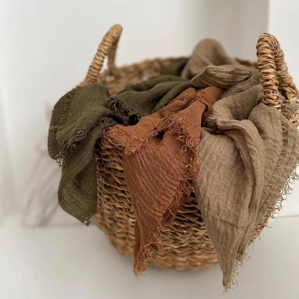 Big Size Crinkle Cotton Hijab Headscarf Women Cotton Muslim Head Wraps Headbands Long Shawls Musulman Scarves Turbans Foulard