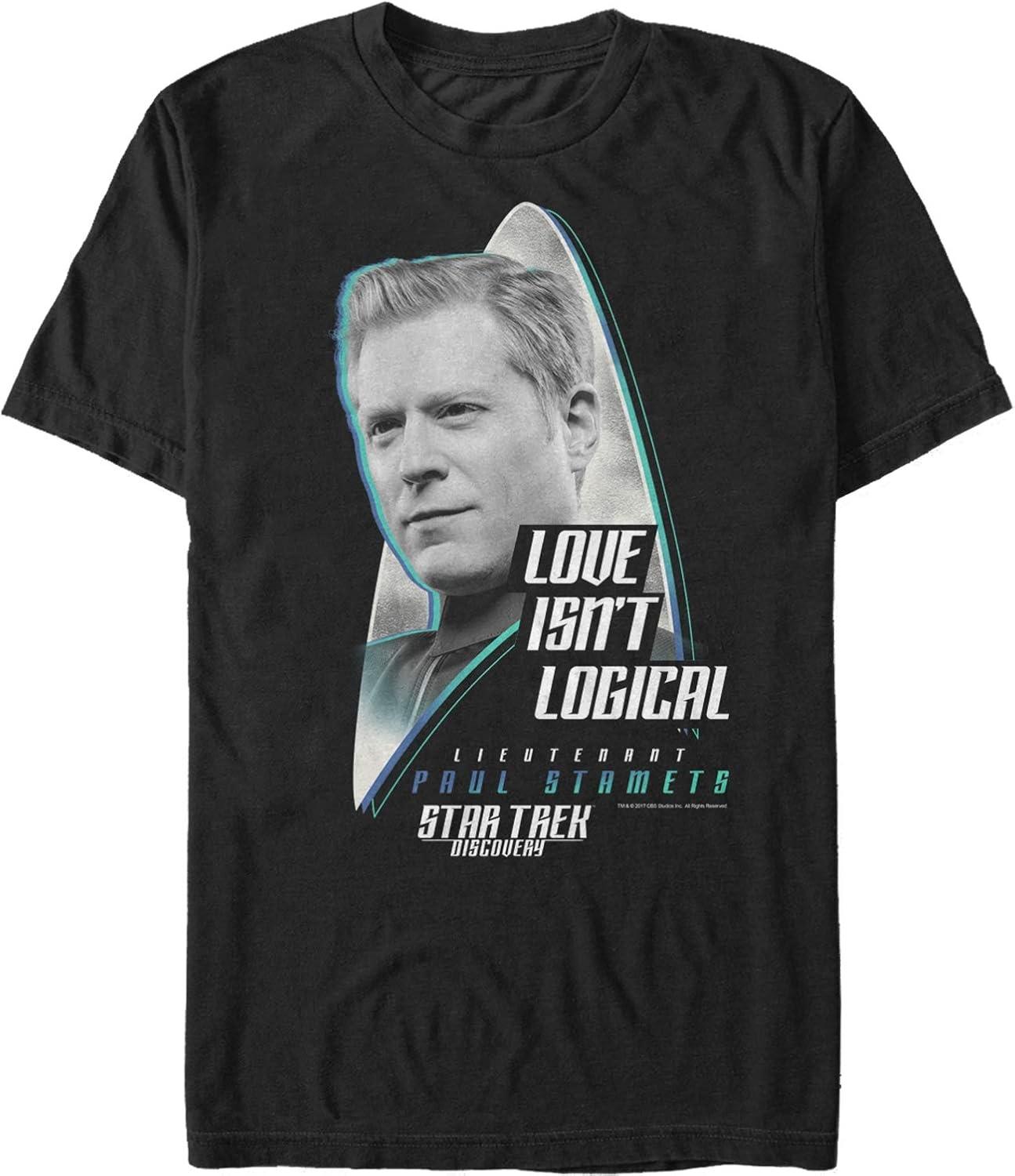 

Men s Star Trek_ Discovery Paul Stamets Love Isn t Logical T-Shirt XXXXXL чорний