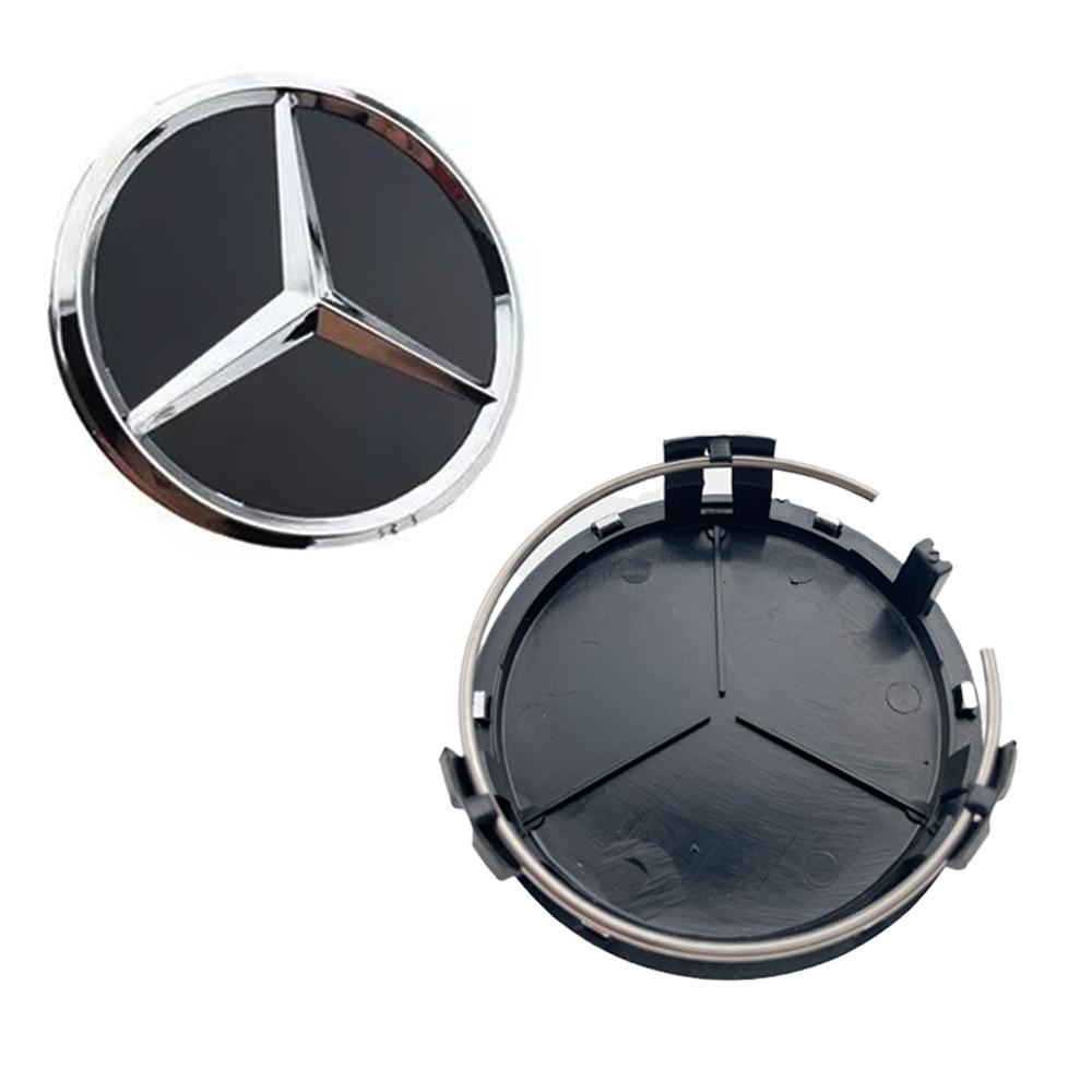 

4pcs 75mm Car Wheel Center Logo Hub Cap For Mercedes Benz AMG W204 C218 A207 C117 CLA CLS E Class W212 S212 X166 W176 W205 W246
