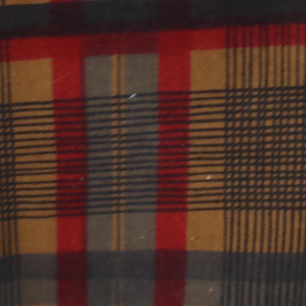 Givenchy Old Check Pattern Long Sleeve Half Button Shirt 9 Brown Women Used