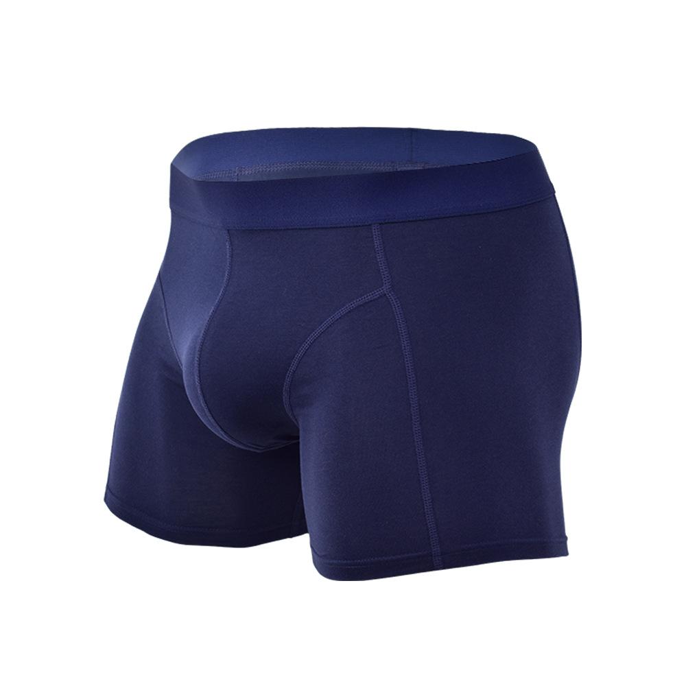 Comfortable Loose Non Blocking Four Corner Underpants Breathable Pure Cotton Solid Color Plus Size Flat Corner Men's Underpants