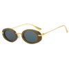 Retro Oval Rivets Sunglasses Women Fashion Luxury Brand Designer Vintage Round Shades UV400 Trending Women Sun Glasses UV400