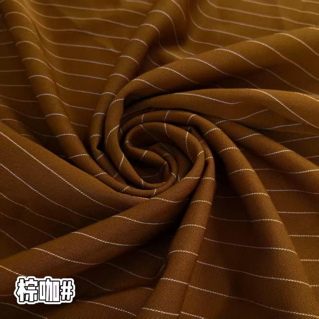 Klassischer Streifenanzugstoff Knitterfest pro Meter für Hosen Röcke Uniformen DIY Nähstoff Hängend Elastizität Weiß Rot