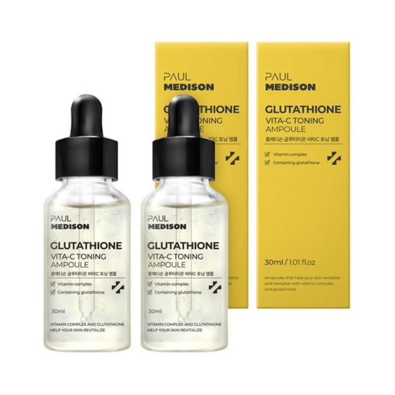 Paul Medison Glutathione Vita-C Toning Ampoule 30ml*2Pcs/4Pcs