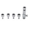 5Pcs 1/8 Interface Quick Connector Quick Connect Portable Airbrush Fitting Stable Durable Adapter Plug Compressor Connect