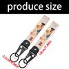 1 Pair Nylon Wristband Keychain With Unique Style For Car Key And Backpack Accessories Universal Key Strap Lanyard