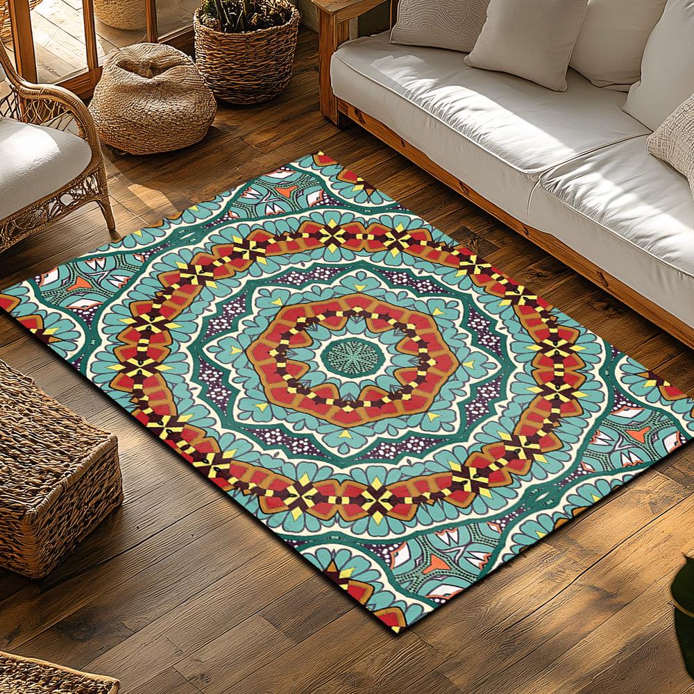 Vintage Persian Carpet Area Rug Non-Slip Floor Mat Living Room Decor Bohemian Home Decor Turkish Pattern Rug Modern Farmhouse Ru