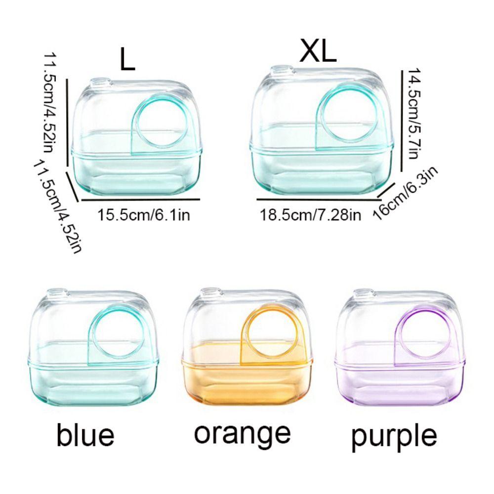 Detachable Hamster Sandbox Anti Splash Hamster Bath Sand Container  Pet Cage Landscaping