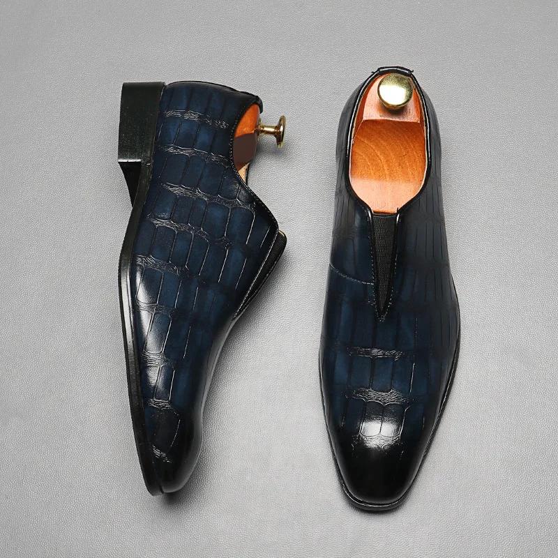 Fashion Men's Dress Shoes Classic Business Leather Casual Shoe Luxury Wedding Shoes for Men Fashion Party Shoe Big Size48 Zapatos Hombre