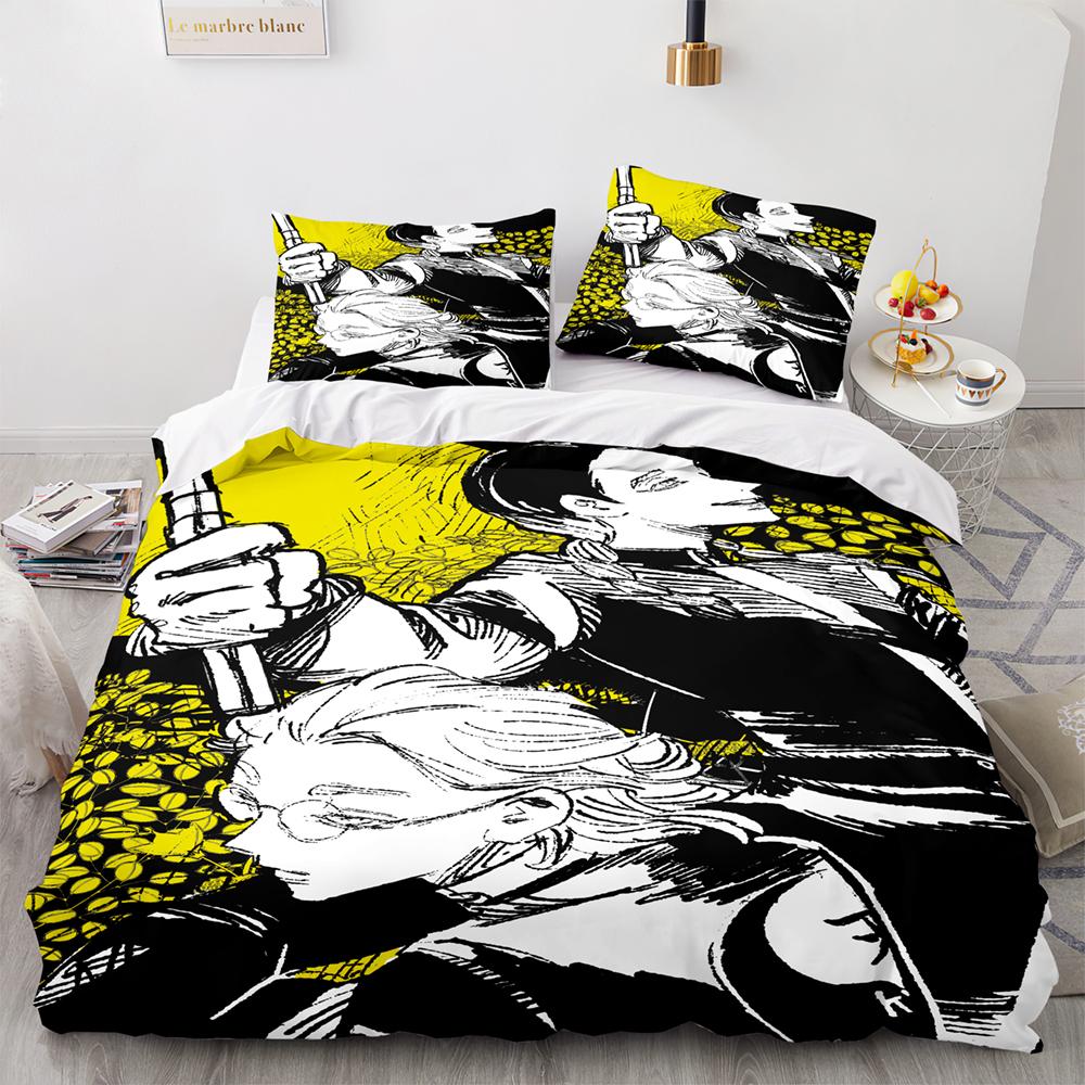 New Anime Tokyo Revengers Bedding Set Single Twin Full Queen King Size Bed Set Adult Kid Bedroom Duvet Cover Sets Home Textiles