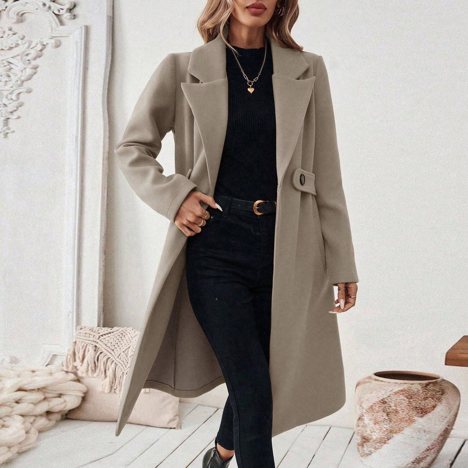 

Женские блейзеры для работы, куртки, нарядные, с длинным рукавом, деловые повседневные наряды, рабочие блейзеры L хаки