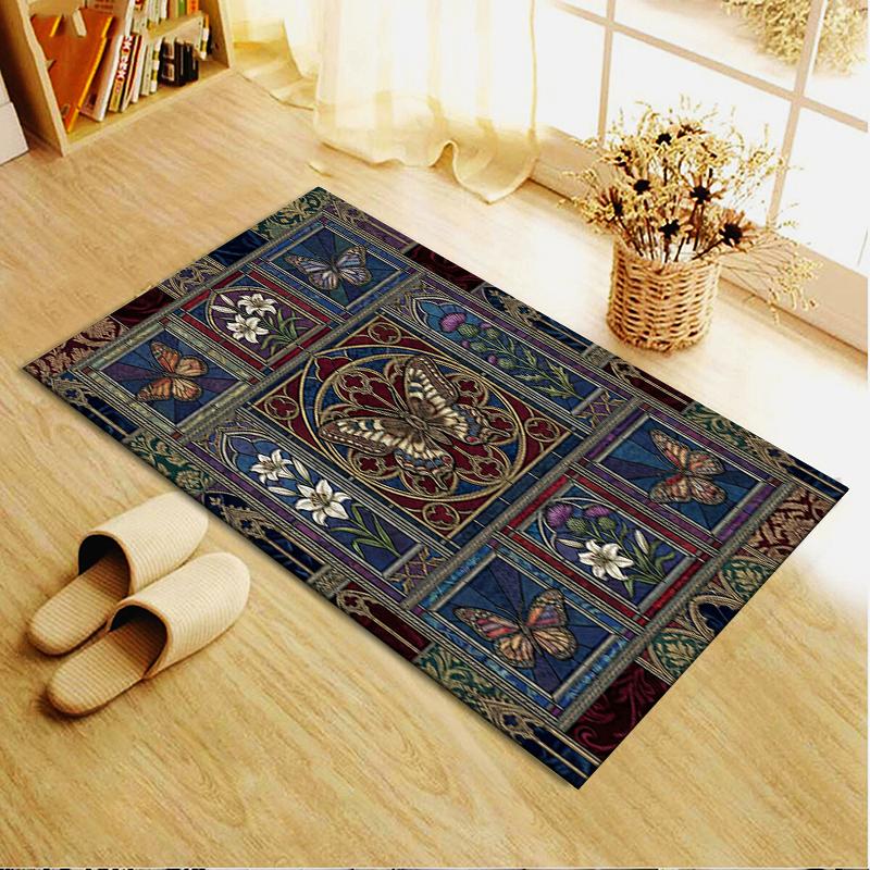 2025 New Butterfly Decoration Carpet Rug for Living Room Bedroom Home Sofa Decoration,Kids play Non-slip Floor Mat19