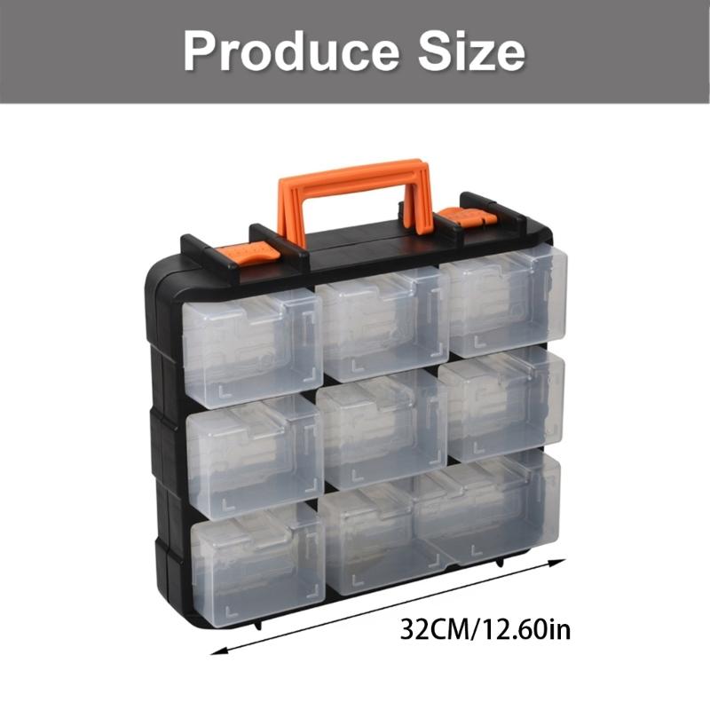 Lightweight Portable Plastic Organizers Box With Multiple Compartments For Efficient Storage Of Small Parts And Hardware