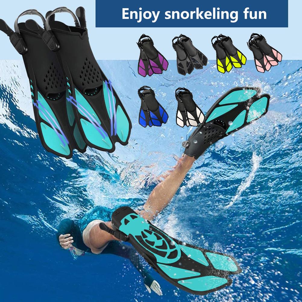 Outdoor Sports Snorkeling Set High-definition Diving Mask Flexible Adjustable Fins Snorkeling Gear