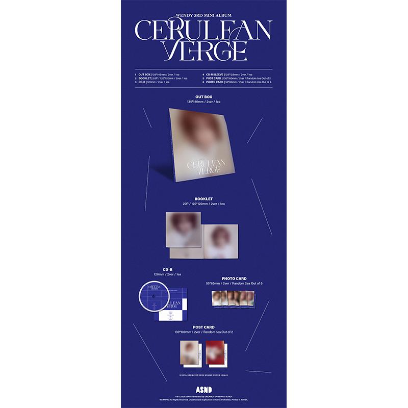 [Pre-order] WENDY – 3rd Mini Album [Cerulean Verge] SET 3EA