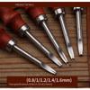 1PCS Leather Edge Beveler Skiving Knife Wood Handle Leather Craft Cutting Tool For DIY Handmade Leather Working Professional